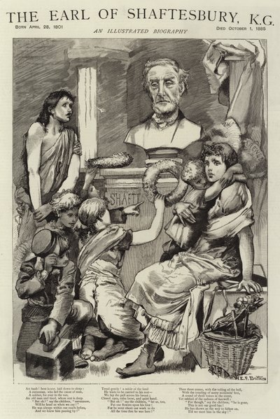 De graaf van Shaftesbury, KG door William Edward Frank Britten